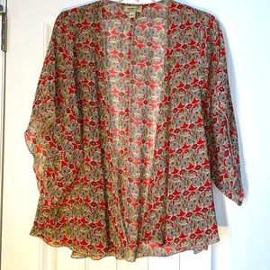 One World Clothing Floral Kimono. Ladies size XL